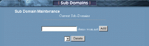 Sub Domain Setup